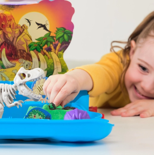 Dinosauruska iskopavanja i izgradnja scene