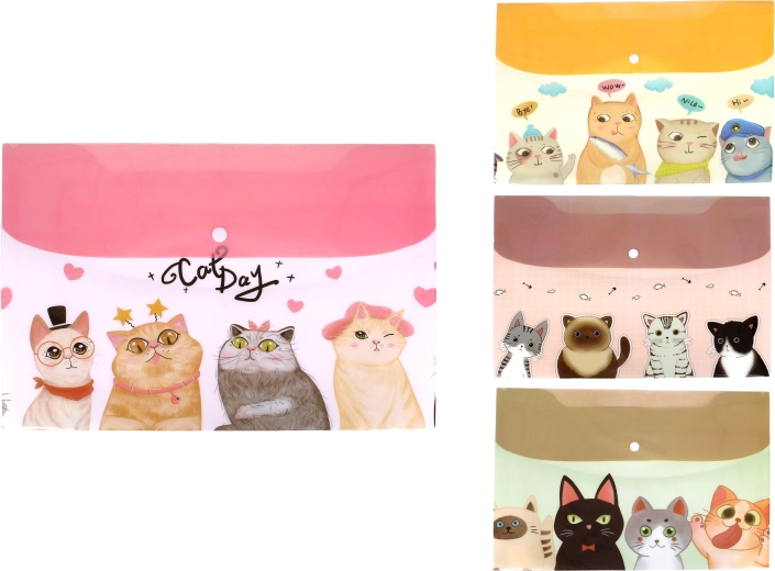 Mapa s drukerom 26 × 36 cm Mačke