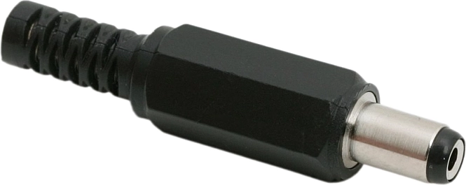 DC plug 5.5 × 2.1 mm with strain relief