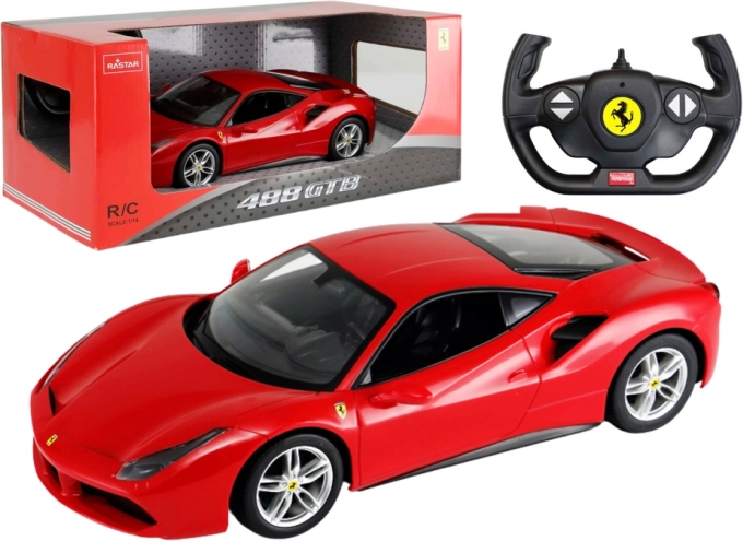 Auto na daljinsko upravljanje Ferrari 488 GTB crveno