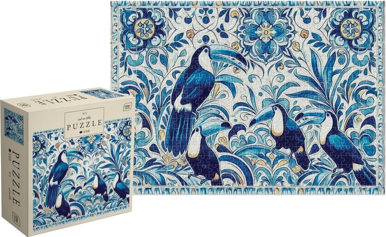 Puzzle art on tiles toucans 500 pieces