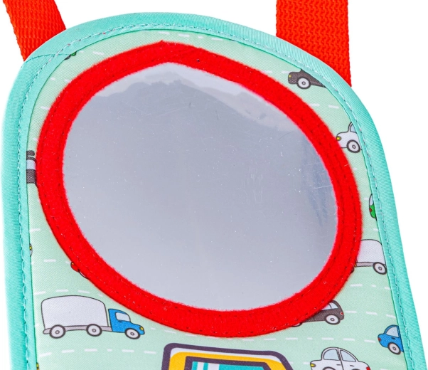 Safe mirror and elements for developing motor skills