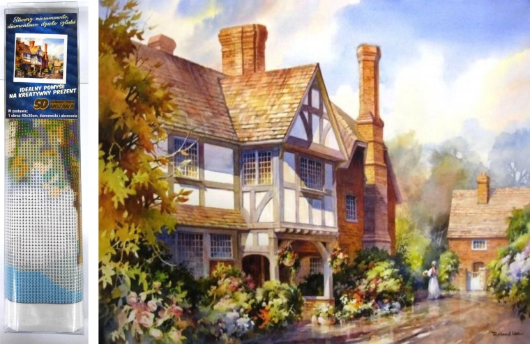 Norimpex dijamantno slikanje Seoska vila 30x40 cm