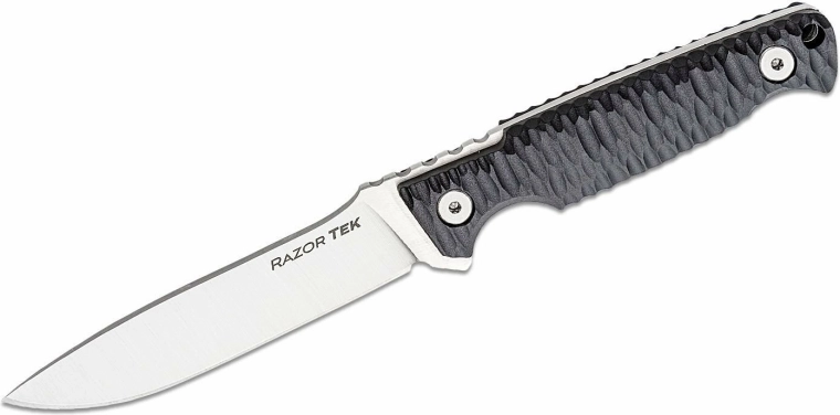Cold Steel RAZOR TEK 4" universal fixed blade knife, black GFN handle, Secure-Ex sheath