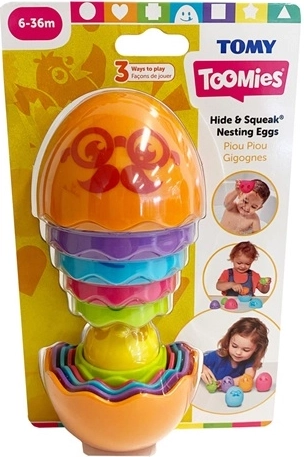 TOMY Toomies Hide & Squeak Nesting Eggs