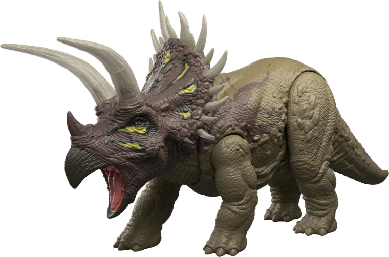 Realistični triceratops s razrađenim detaljima