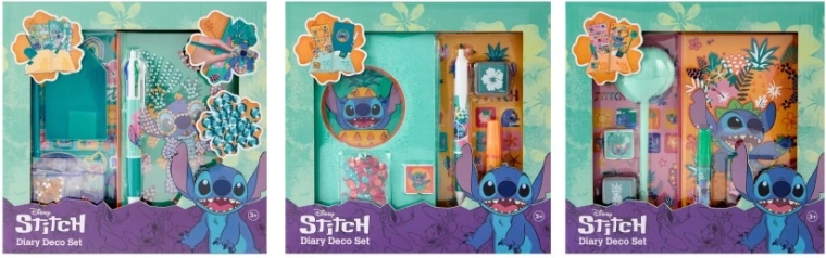 Decor set with diary Disney Stitch