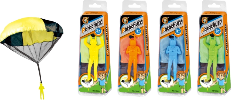 Bacačka figurica s padobranom 51 cm – razne boje