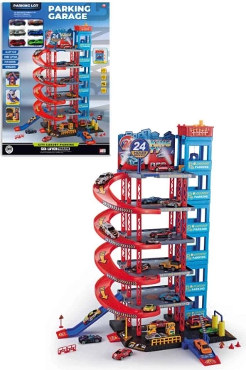 GIGA multi-level city parking garage with accessories