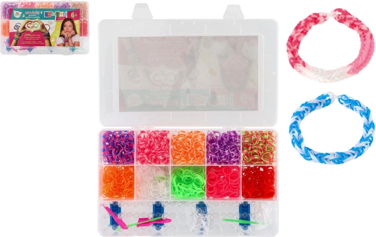 Creative Loom Bands Bracelet-Making Set, 2,400 Pieces
