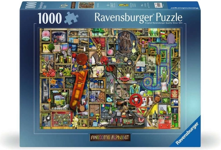 Ravensburger puzzle Užasan alfabet – slovo I i J, 1000 dijelova