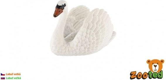 Plastična figurica labud velika 7 cm