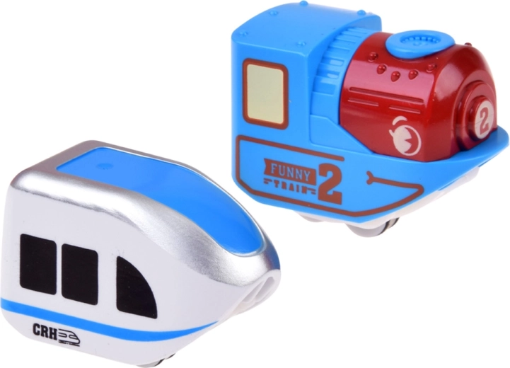 2 rechargeable trains with USB charging