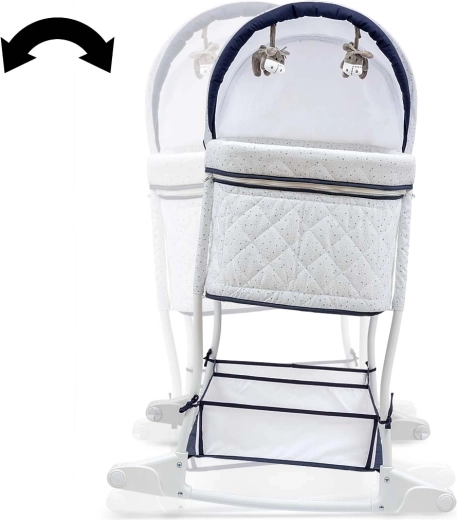 2-in-1 crib and bassinet