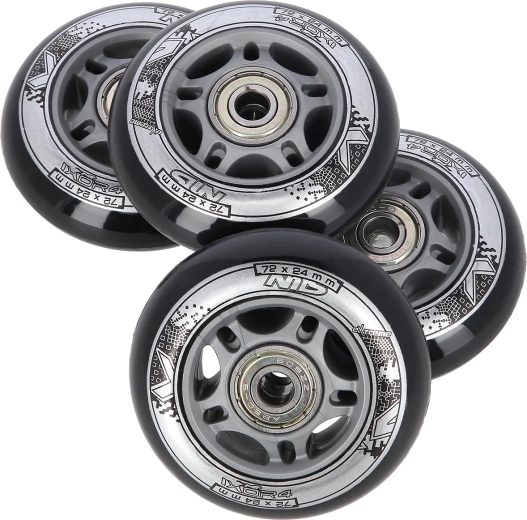 Set kotača za inline role 72 × 24 mm s ležajevima ABEC 9 NILS EXTREME