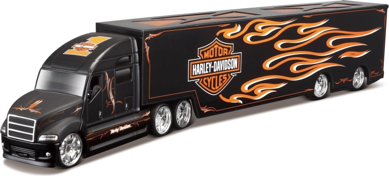 Maisto Harley-Davidson hauler s plamenovima 1:64