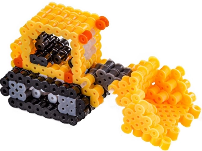 3D bulldozer model step by step