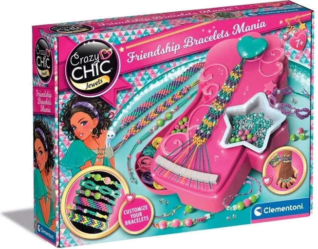 kreativni set crazy chic – izrada narukvica prijateljstva