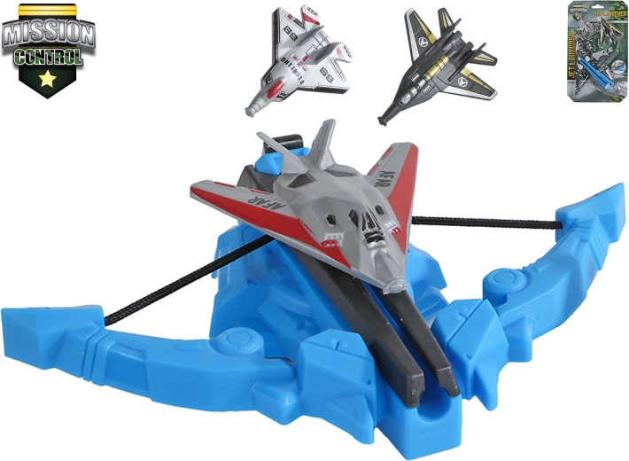 Mission Control airplane launcher with 3 airplanes