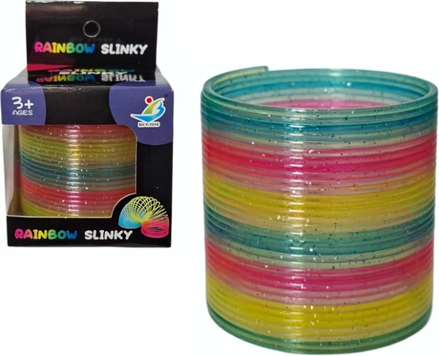 Colorful Glittery Slinky Spring