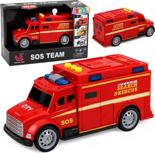 Spasilački automobil SOS Search & Rescue sa svjetlima i zvukovima 15,5 cm - 1 komad