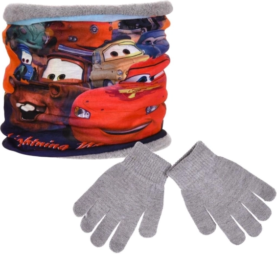 Set grijača za vrat i rukavica Disney Cars s maskom - 1 komad