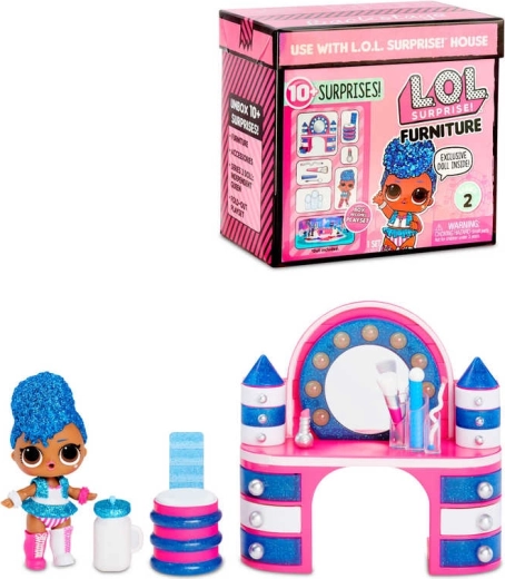 L.O.L. Surprise! furniture theater set with a doll and accessories