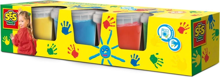 Boje za prste SES Creative 4 x 145 ml