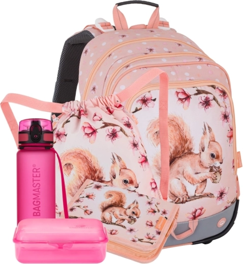 Bagmaster ALFA 26 large school set for first graders – squirrel