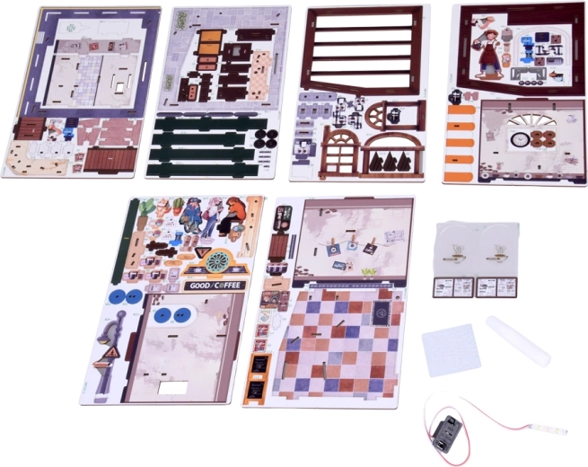 Sjajna mini kavana s LED osvjetljenjem