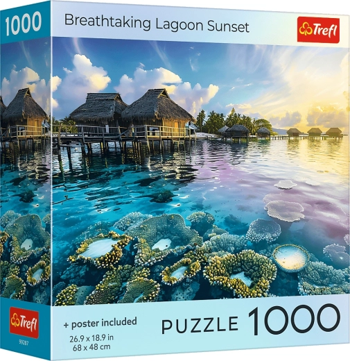 Trefl puzzle Sunset Over the Lagoon 1000 pieces