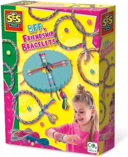 SES Creative BFF set za pletenje narukvica prijateljstva