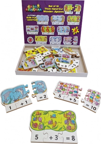 Just Jigsaws drvene slagalice za zbrajanje - 30 dijelova