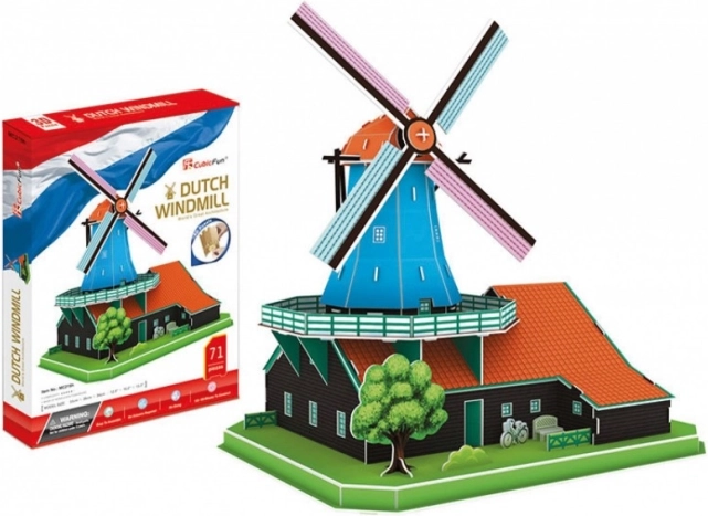 CubicFun 3D puzzle Dutch windmill 71 pieces