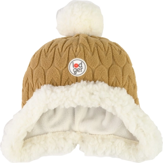 Lodger fleece winter hat Hatter empire fleece dark honey (3–6 months) - 1 piece