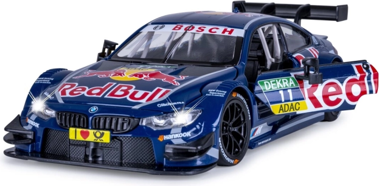 JAMARA BMW M4 DTM Die-Cast Model 1:24, Blue, with Lights and Sounds