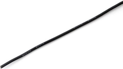 Silikonski vodič MSP 2,5 mm² (13 AWG) crni 1 m