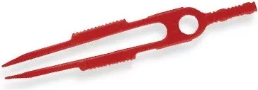 Tweezers hidden in the handle