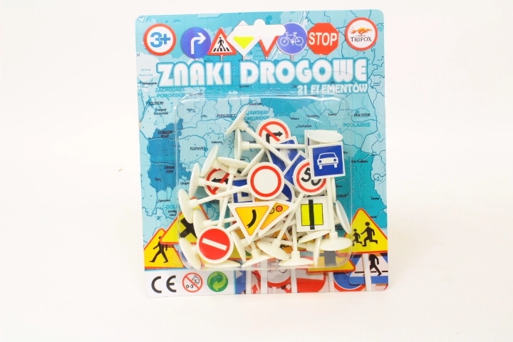 Set of traffic signs for children, 21 pieces