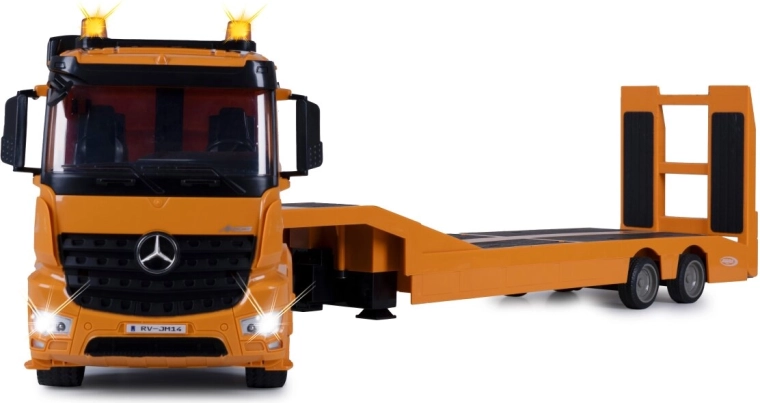 Functional low-loader trailer with ramp