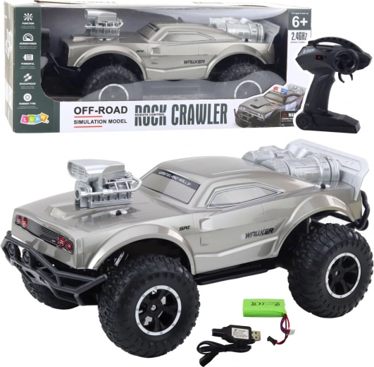 Large RC Off-Road Sports Car 1:8, Silver