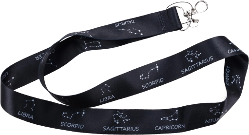 Vezica za ključeve za vrat s metalnom karabinom Zodiac