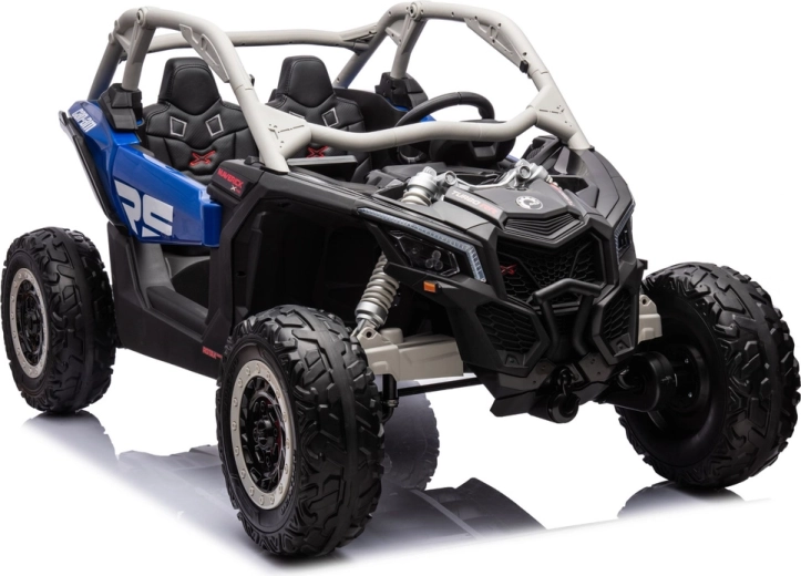 Can-Am Maverick Turbo RR električni autić na akumulator – plavo-sivi, lakirani