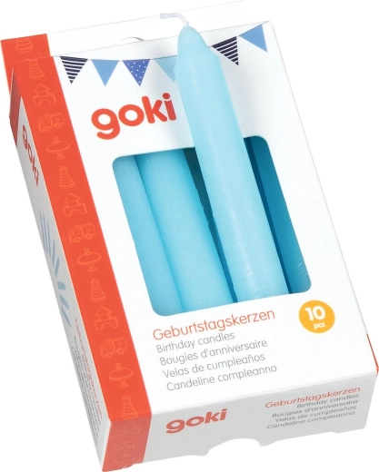Light blue birthday candle set - 1 piece