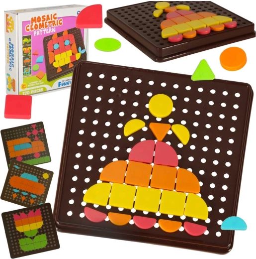 Mozaikna kreativna slagalica geometrijski oblici 170 dijelova