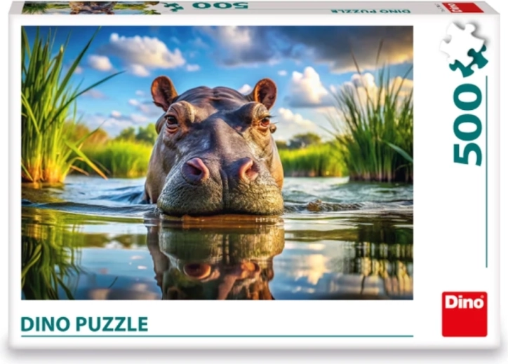 DINO puzzle Slatki nilski konj 500 dijelova