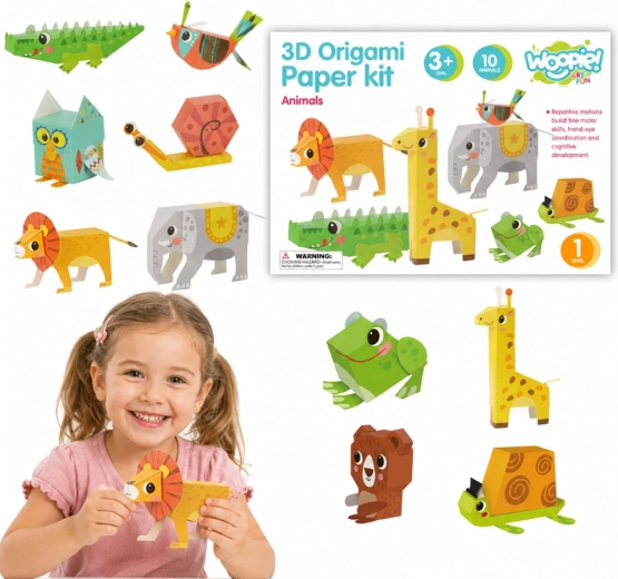 Kreativni set WOOPIE ART&FUN 3D origami životinje – 10 životinja