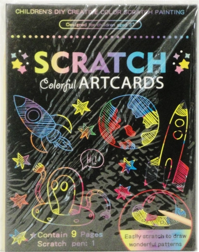 Scratch Art Pictures – Set of 9 pcs