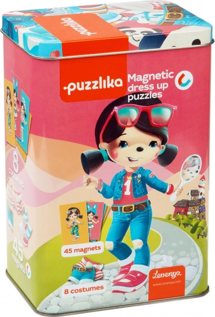 Magnetska igračka Puzzlika - Lutka s odjećom