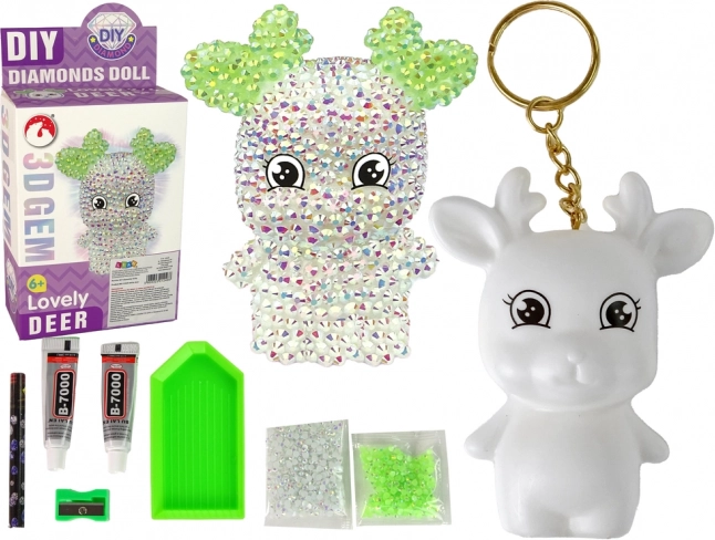 Kreativni set DIY Kristalni sob privjesak 3D bijeli